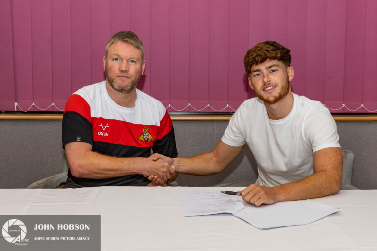 John Hobson/AHPIX LTD, Doncaster Rovers Player Signing, Eco Power Stadium, Doncaster.