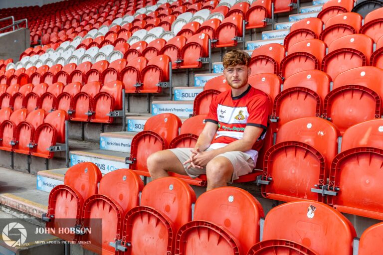 John Hobson/AHPIX LTD, Doncaster Rovers Player Signing, Eco Power Stadium, Doncaster.